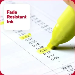 Highlighters|TRU RED ™ Tank Highlighter with Grip, Chisel Tip, Assorted, 12/Pack (TR54585)