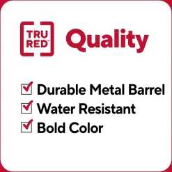 Markers|TRU RED ™ XL Tank Permanent Marker, Chisel Tip, Black (TR56933)