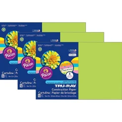 Construction Paper*Tru-Ray 12" x 18" Construction Paper, Assorted Hot Colors, 50 Sheets/Pack, 3 Packs (PAC6597-3)