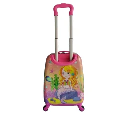 17" Hardside Carry-On Suitcase, 3-Wheeled Spinner, TSA Checkpoint Friendly, Pink (T0392-Goldymerm)<TUCCI Hot