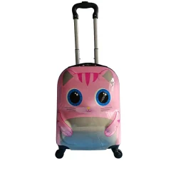 11" Hardside Carry-On Suitcase, 4-Wheeled Spinner, TSA Checkpoint Friendly, Pink (T0394-CuteKitty)<TUCCI Best