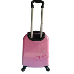 11" Hardside Carry-On Suitcase, 4-Wheeled Spinner, TSA Checkpoint Friendly, Pink (T0394-CuteKitty)<TUCCI Best