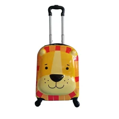 11" Hardside Carry-On Suitcase, 4-Wheeled Spinner, TSA Checkpoint Friendly, Yellow (T0396-LionBuddy)<TUCCI Discount