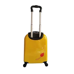 11" Hardside Carry-On Suitcase, 4-Wheeled Spinner, TSA Checkpoint Friendly, Yellow (T0396-LionBuddy)<TUCCI Discount