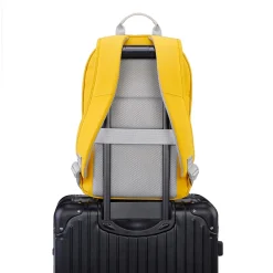 TUCCI BlazeBolt Laptop Backpack, Medium, Yellow (T0595)