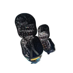 Busybee 2-Piece Hardside Spinner Carry-On Luggage Set, TSA Checkpoint Friendly (T0380-busybee)<TUCCI New