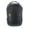 TUCCI CITY RIDER Laptop Backpack, Medium, Black (T0566)