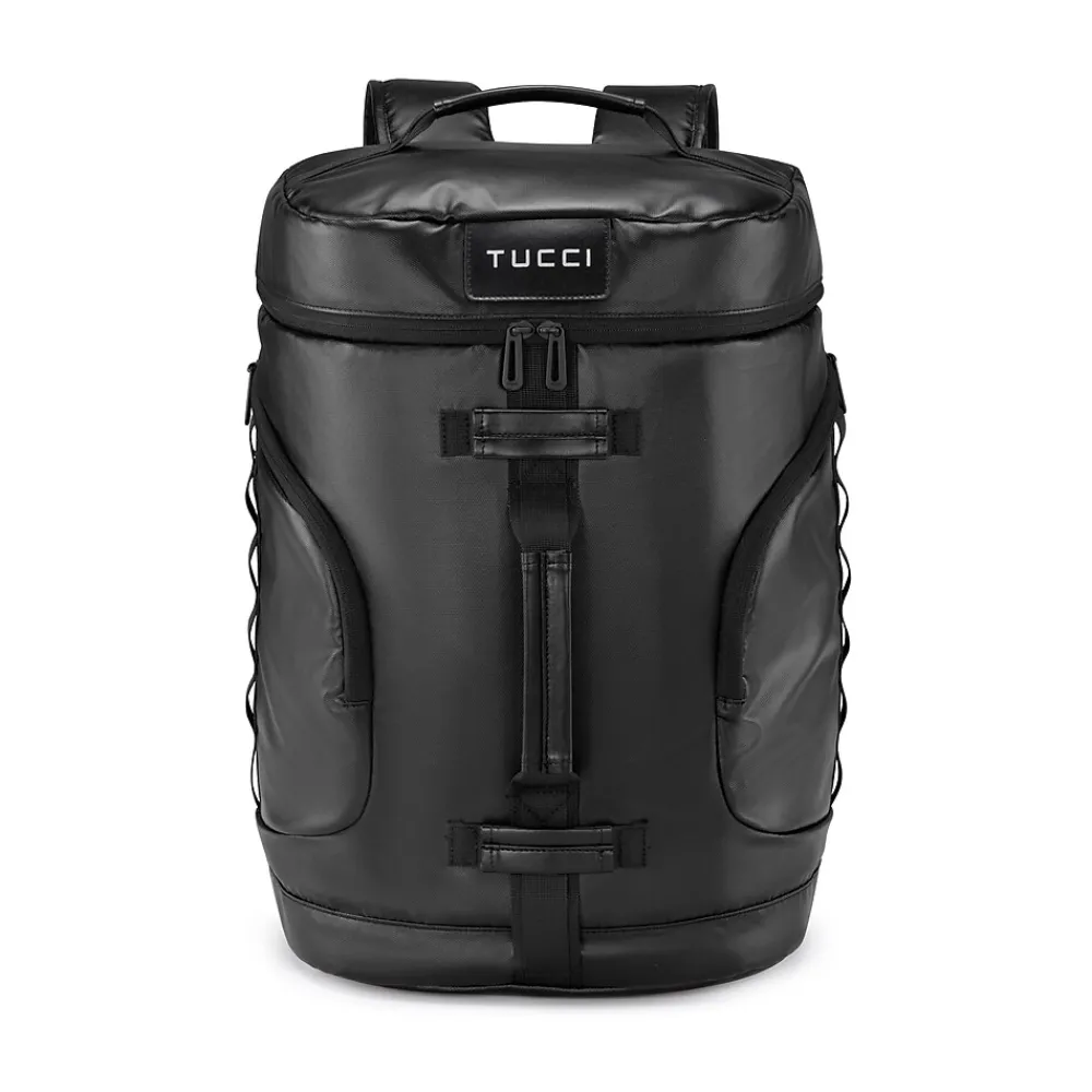 TUCCI DashBag Laptop Backpack, Medium, Black (T0640)