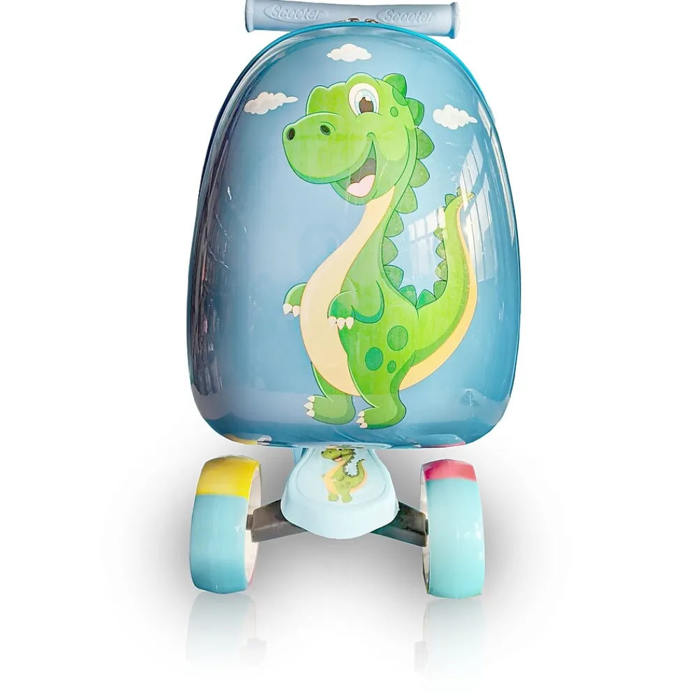 Hardside Carry-On Suitcase, 3-Wheeled Spinner, TSA Checkpoint Friendly (T0529-HAPPYDINO)<TUCCI Best