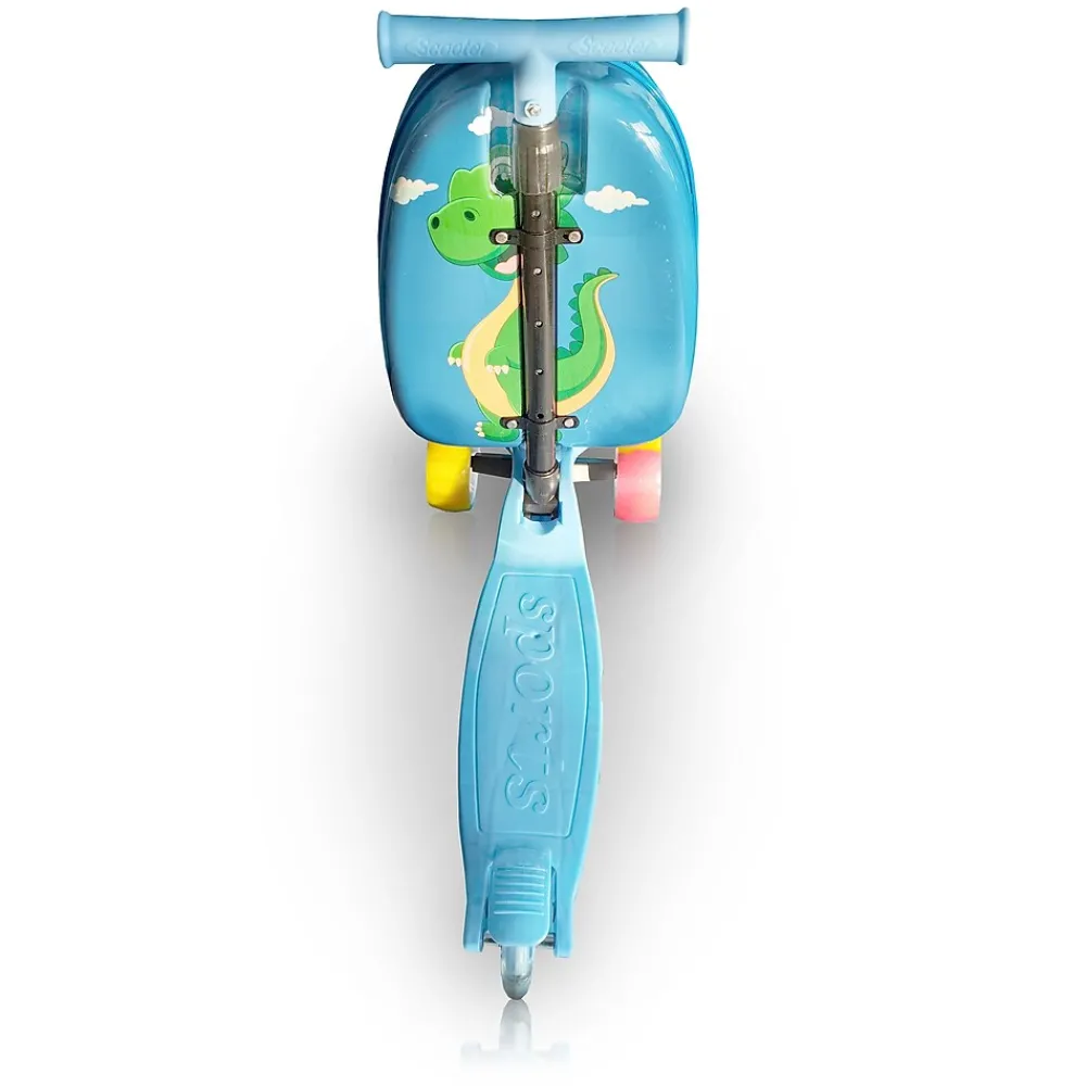 Hardside Carry-On Suitcase, 3-Wheeled Spinner, TSA Checkpoint Friendly (T0529-HAPPYDINO)<TUCCI Best