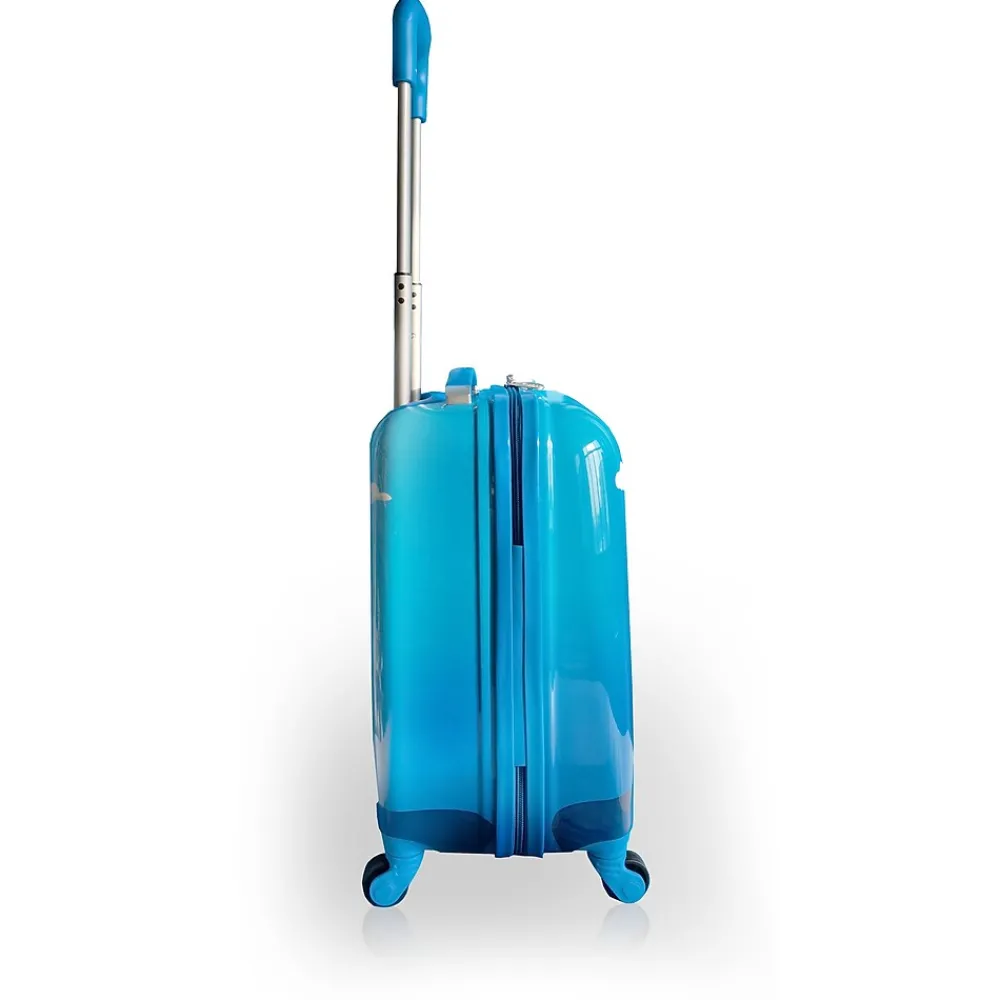 Hardside Carry-On Suitcase, 4-Wheeled Spinner, TSA Checkpoint Friendly (T0497-RoboKid)<TUCCI Clearance