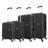 Hardside Spinner Carry-On Luggage Set, TSA Checkpoint Friendly (T0533-04PC-BLK)<TUCCI Discount