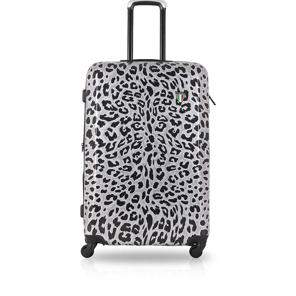 Hardside Spinner Carry-On Luggage Set, TSA Checkpoint Friendly Animal Print (T0158-03PC-WNTR)<TUCCI Best