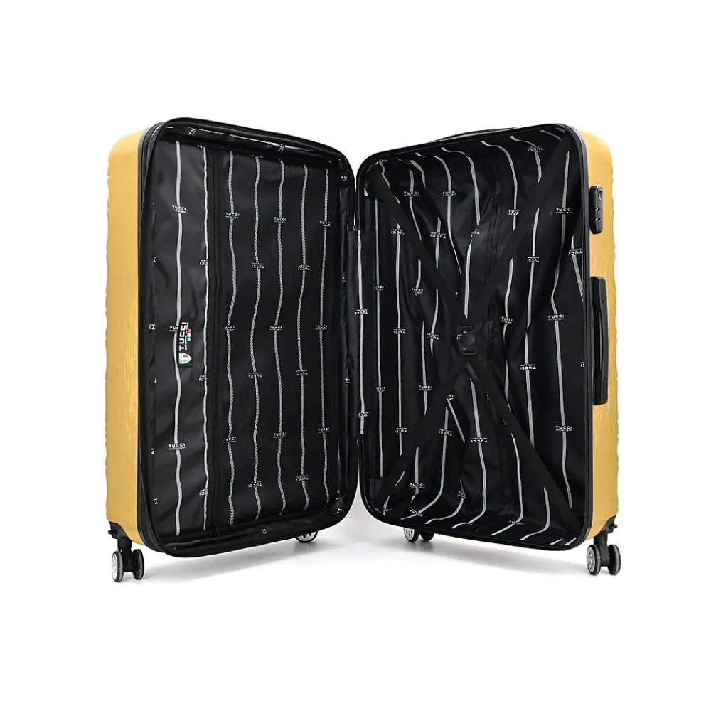 Hardside Spinner Carry-On Luggage Set, TSA Checkpoint Friendly (T0533-04PC-MUYL)<TUCCI Outlet