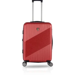 Hardside Spinner Carry-On Luggage Set, TSA Checkpoint Friendly, Burgundy (T0269-03PC-BGDY)<TUCCI Clearance