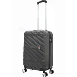 Hardside Spinner Carry-On Luggage Set, TSA Checkpoint Friendly, Charcoal (T0533-04PC-CHL)<TUCCI Outlet