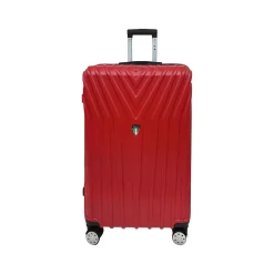 Italy BORDO 22.8" Hardside Carry-On Suitcase, 8-Wheeled Spinner, Dark Red (T0323-20in-DRED)<TUCCI Hot