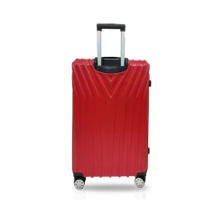 Italy BORDO 22.8" Hardside Carry-On Suitcase, 8-Wheeled Spinner, Dark Red (T0323-20in-DRED)<TUCCI Hot
