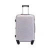 Italy FLETTERE 22.8" Hardside Carry-On Suitcase, 8-Wheeled Spinner, Silver (T0281-20in-SLV)<TUCCI Sale