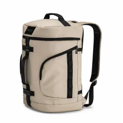 TUCCI Laptop Backpack, Medium, Beige (T0641)