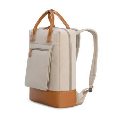 TUCCI Laptop Backpack, Medium, Khaki (T0637)