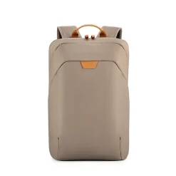 TUCCI Laptop Backpack, Medium, Beige (T0587)