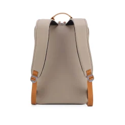 TUCCI Laptop Backpack, Medium, Beige (T0587)