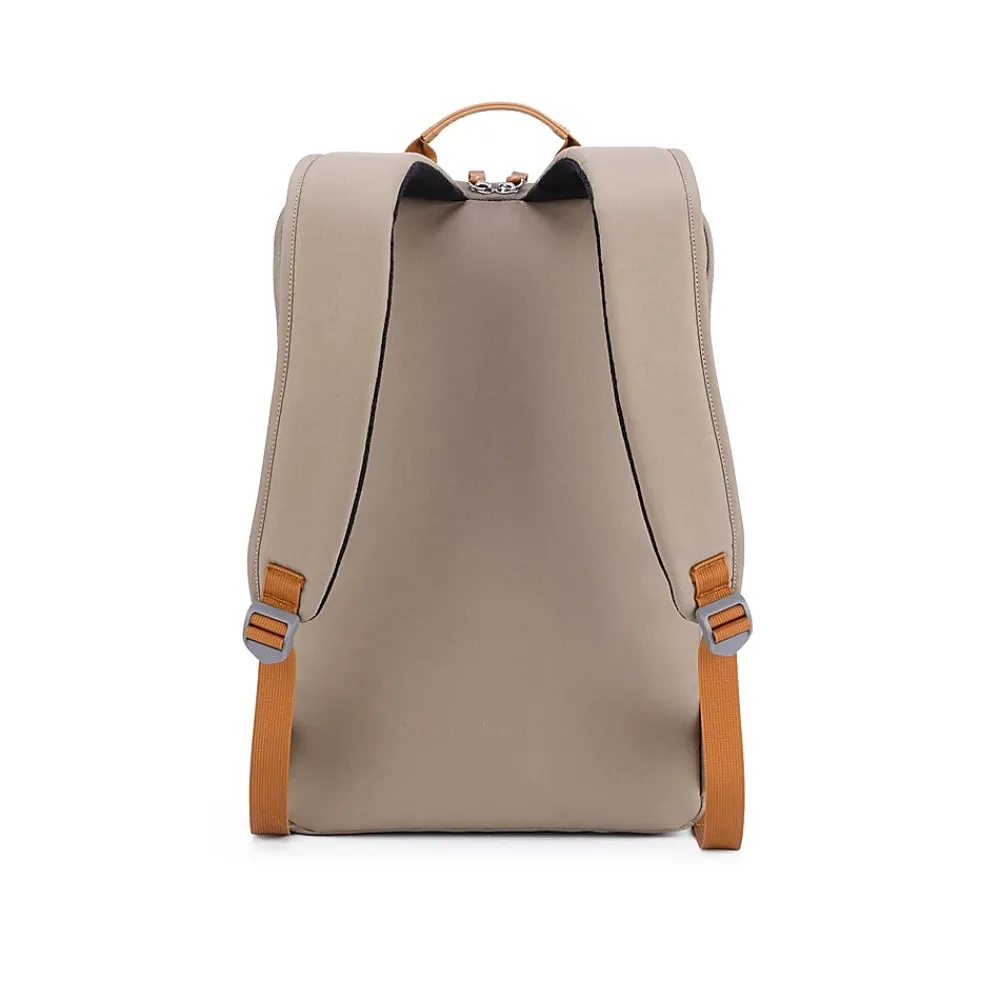 TUCCI Laptop Backpack, Medium, Beige (T0587)