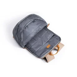 TUCCI Laptop Backpack, Medium, Beige (T0587)