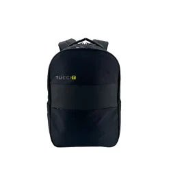 TUCCI Laptop Backpack, Medium, Black (T0563)
