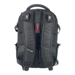 TUCCI Laptop Backpack, Medium, Black (T0570)