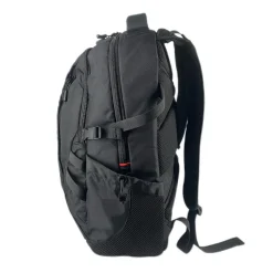TUCCI Laptop Backpack, Medium, Black (T0570)