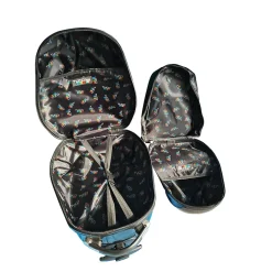 Penguin 2-Piece Hardside Carry-On Luggage Set with Wheels, TSA Checkpoint Friendly, Black (T0378-Penguin)<TUCCI Sale