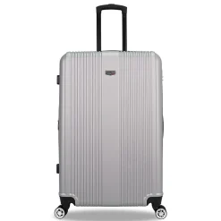 2-Piece Hardside Spinner Carry-On Luggage Set, TSA Checkpoint Friendly, Silver (S0536-02PC-SLV)<TUCCI Clearance
