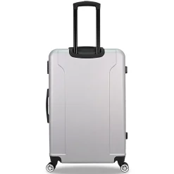 2-Piece Hardside Spinner Carry-On Luggage Set, TSA Checkpoint Friendly, Silver (S0536-02PC-SLV)<TUCCI Clearance