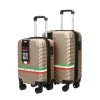 2-Piece Hardside Spinner Carry-On Luggage Set, TSA Checkpoint Friendly, Champagne (T0293-02PC-CHAM)<TUCCI Online