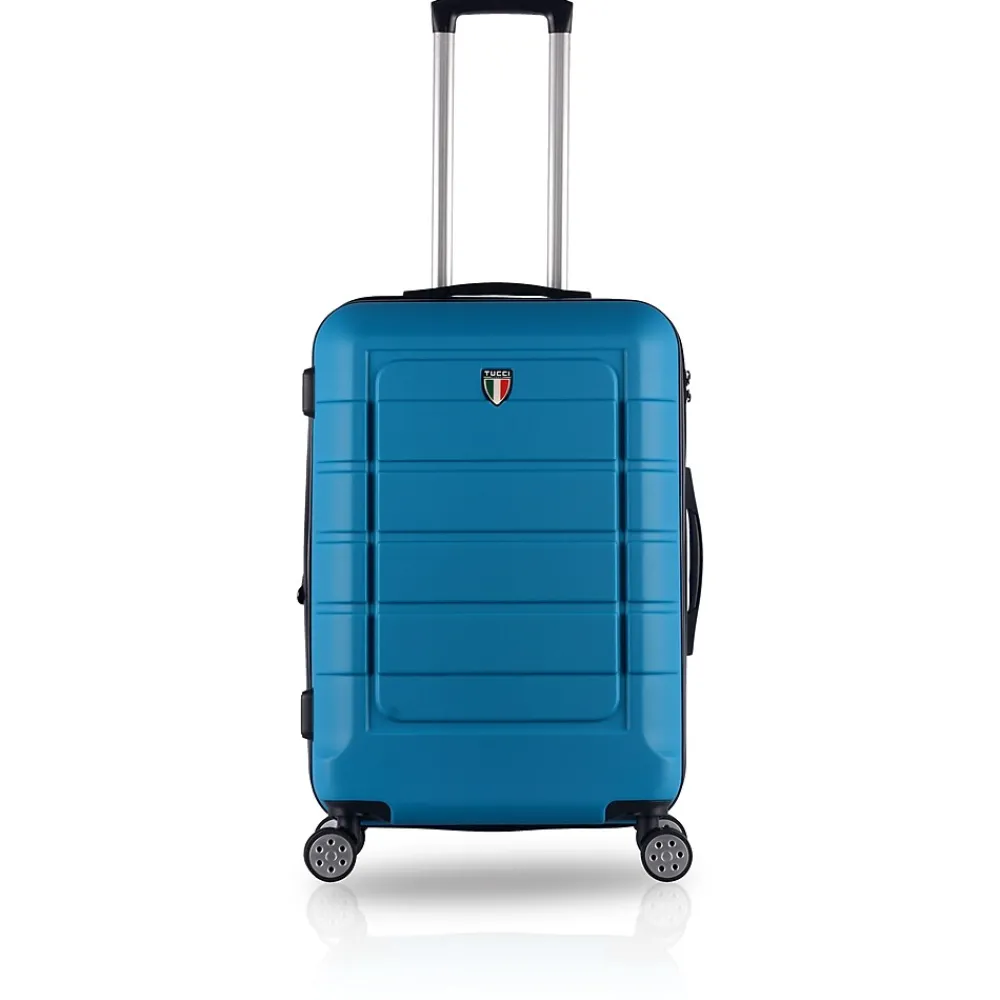 3-Piece Hardside Spinner Carry-On Luggage Set, TSA Checkpoint Friendly, Blue (T0273-03PC-BLU)<TUCCI Best