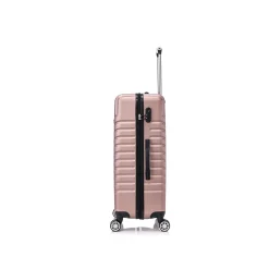 3-Piece Hardside Spinner Carry-On Luggage Set, TSA Checkpoint Friendly, Rose Gold (S0567-03PC-RGD)<TUCCI Clearance