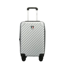 2-Piece Hardside Spinner Carry-On Luggage Set, TSA Checkpoint Friendly (T0293-02PC-SLV)<TUCCI Outlet