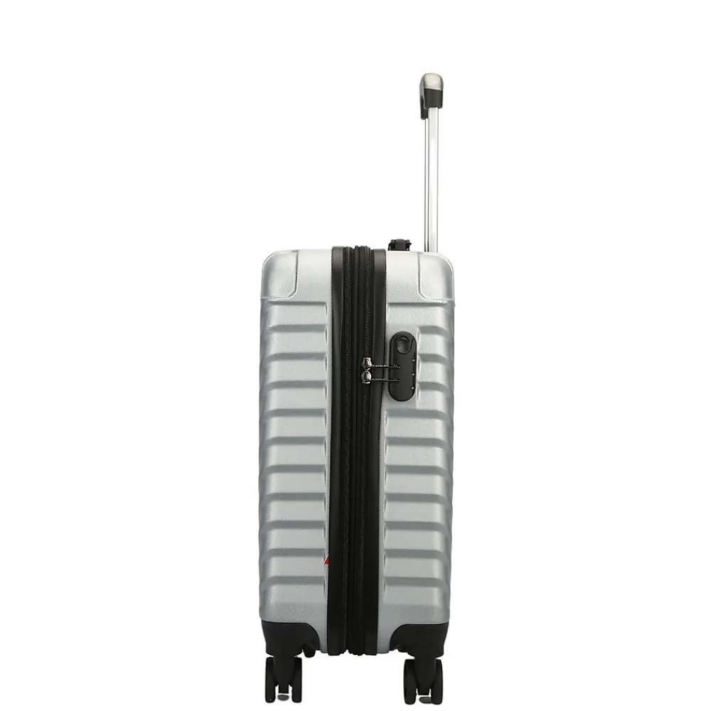2-Piece Hardside Spinner Carry-On Luggage Set, TSA Checkpoint Friendly (T0293-02PC-SLV)<TUCCI Outlet