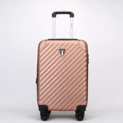 2-Piece Hardside Spinner Carry-On Luggage Set, TSA Checkpoint Friendly, Rose Gold (T0293-02PC-RGD)<TUCCI Hot