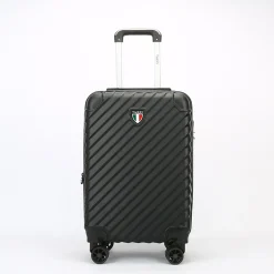 2-Piece Hardside Spinner Carry-On Luggage Set, TSA Checkpoint Friendly (T0293-02PC-BLK)<TUCCI Hot