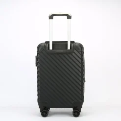 2-Piece Hardside Spinner Carry-On Luggage Set, TSA Checkpoint Friendly (T0293-02PC-BLK)<TUCCI Hot