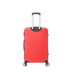 4-Piece Hardside Spinner Carry-On Luggage Set, TSA Checkpoint Friendly (S0536-04-RED)<TUCCI Online