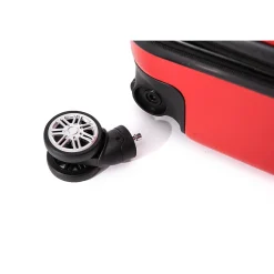 4-Piece Hardside Spinner Carry-On Luggage Set, TSA Checkpoint Friendly (S0536-04-RED)<TUCCI Online