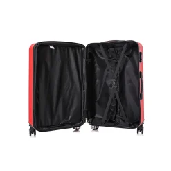 4-Piece Hardside Spinner Carry-On Luggage Set, TSA Checkpoint Friendly (S0536-04-RED)<TUCCI Online