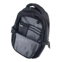 TUCCI SCOUT Laptop Backpack, Medium, Black (T0564)