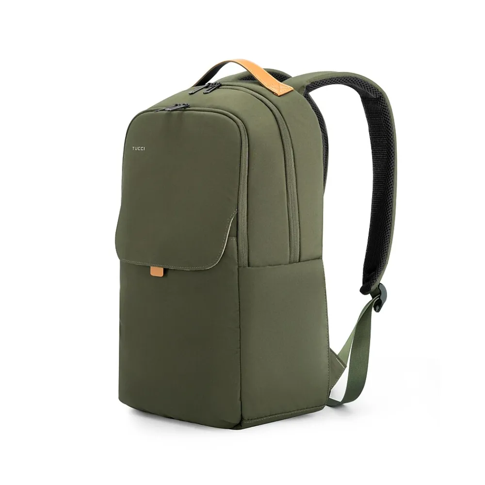 TUCCI TrekSack Laptop Backpack, Medium, Green (T0635)