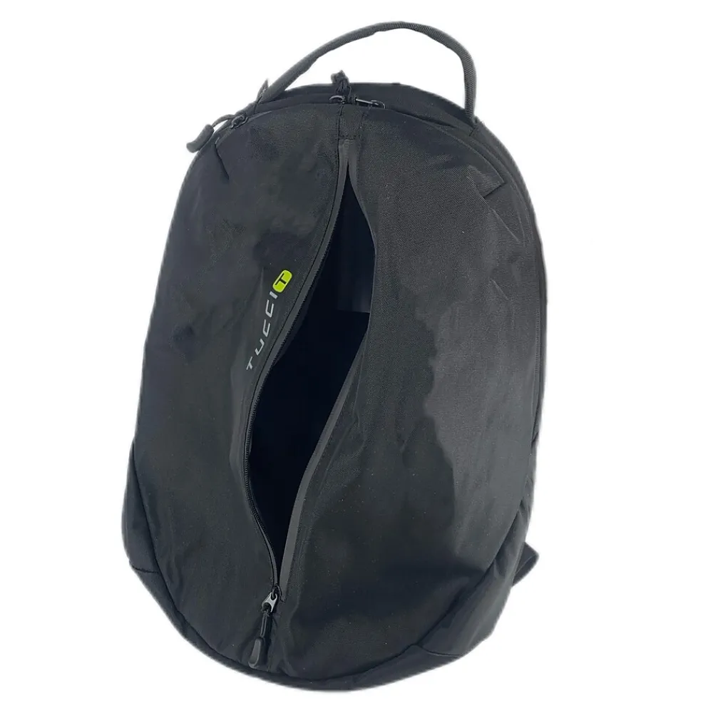 TUCCI URBAN SPORT Laptop Backpack, Medium, Black (T0562)