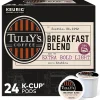 Tully's Breakfast Blend Coffee, Light Roast, 0.40 oz. Keurig® K-Cup® Pods, 24/Box (192719)